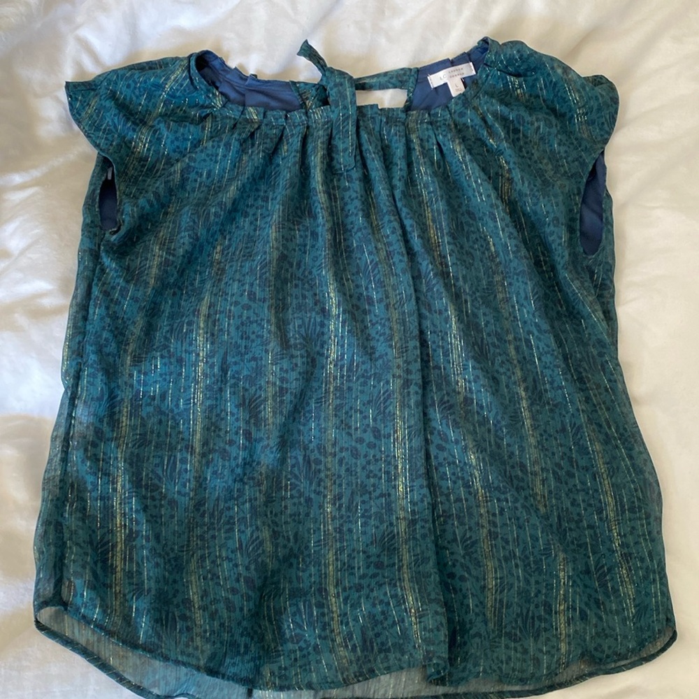 Cute turquoise and navy with some gold sparkle!